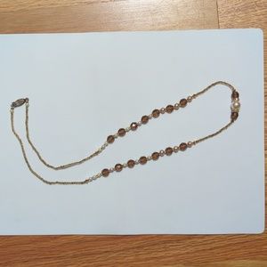 Handmade beaded necklace with pearl